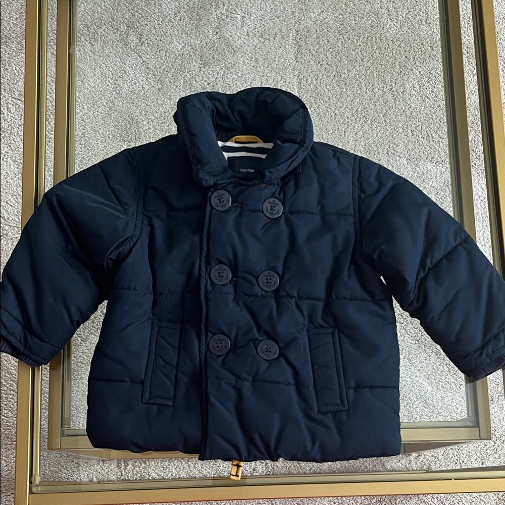 Baby Gap Navy Double-Breasted Jacket